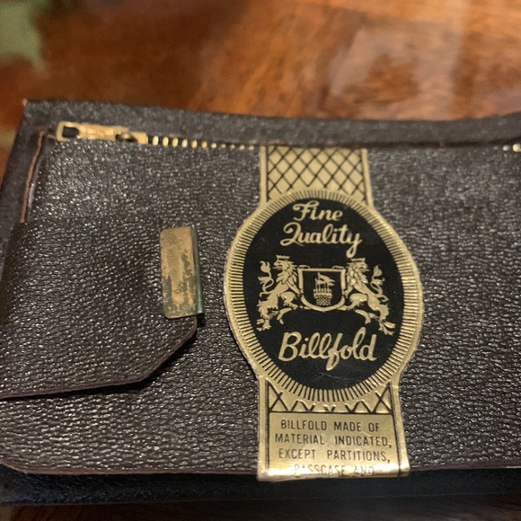 Vintage Fine Quality BillFold Wallet Split Cowhide Collectible Antique - Picture 3 of 7